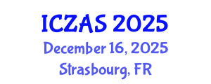 International Conference on Zoology and Animal Science (ICZAS) December 16, 2025 - Strasbourg, France