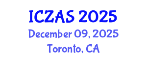 International Conference on Zoology and Animal Science (ICZAS) December 09, 2025 - Toronto, Canada