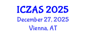International Conference on Zoology and Animal Science (ICZAS) December 27, 2025 - Vienna, Austria