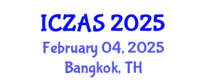 International Conference on Zoology and Animal Science (ICZAS) February 04, 2025 - Bangkok, Thailand