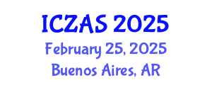 International Conference on Zoology and Animal Science (ICZAS) February 25, 2025 - Buenos Aires, Argentina