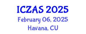 International Conference on Zoology and Animal Science (ICZAS) February 06, 2025 - Havana, Cuba