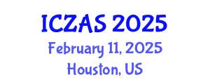 International Conference on Zoology and Animal Science (ICZAS) February 11, 2025 - Houston, United States