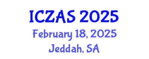 International Conference on Zoology and Animal Science (ICZAS) February 18, 2025 - Jeddah, Saudi Arabia