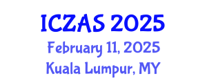 International Conference on Zoology and Animal Science (ICZAS) February 11, 2025 - Kuala Lumpur, Malaysia