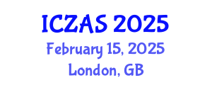 International Conference on Zoology and Animal Science (ICZAS) February 15, 2025 - London, United Kingdom