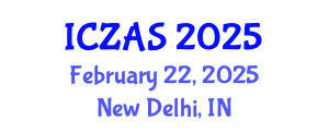 International Conference on Zoology and Animal Science (ICZAS) February 22, 2025 - New Delhi, India