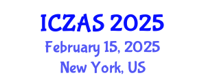 International Conference on Zoology and Animal Science (ICZAS) February 15, 2025 - New York, United States