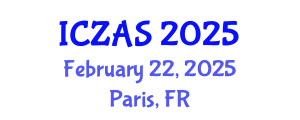 International Conference on Zoology and Animal Science (ICZAS) February 22, 2025 - Paris, France