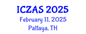 International Conference on Zoology and Animal Science (ICZAS) February 11, 2025 - Pattaya, Thailand