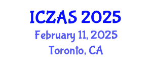 International Conference on Zoology and Animal Science (ICZAS) February 11, 2025 - Toronto, Canada