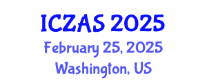 International Conference on Zoology and Animal Science (ICZAS) February 25, 2025 - Washington, United States
