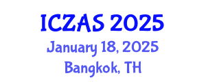 International Conference on Zoology and Animal Science (ICZAS) January 18, 2025 - Bangkok, Thailand