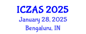 International Conference on Zoology and Animal Science (ICZAS) January 28, 2025 - Bengaluru, India