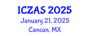 International Conference on Zoology and Animal Science (ICZAS) January 21, 2025 - Cancún, Mexico