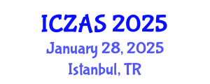 International Conference on Zoology and Animal Science (ICZAS) January 28, 2025 - Istanbul, Turkey
