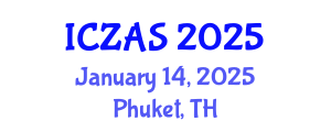 International Conference on Zoology and Animal Science (ICZAS) January 14, 2025 - Phuket, Thailand