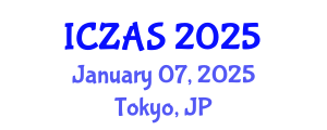 International Conference on Zoology and Animal Science (ICZAS) January 07, 2025 - Tokyo, Japan