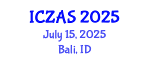 International Conference on Zoology and Animal Science (ICZAS) July 15, 2025 - Bali, Indonesia