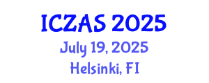 International Conference on Zoology and Animal Science (ICZAS) July 19, 2025 - Helsinki, Finland