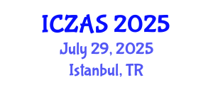 International Conference on Zoology and Animal Science (ICZAS) July 29, 2025 - Istanbul, Turkey
