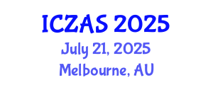 International Conference on Zoology and Animal Science (ICZAS) July 21, 2025 - Melbourne, Australia