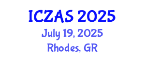 International Conference on Zoology and Animal Science (ICZAS) July 19, 2025 - Rhodes, Greece