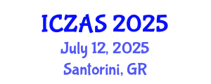 International Conference on Zoology and Animal Science (ICZAS) July 12, 2025 - Santorini, Greece