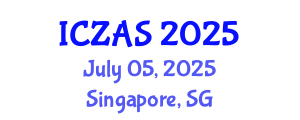 International Conference on Zoology and Animal Science (ICZAS) July 05, 2025 - Singapore, Singapore