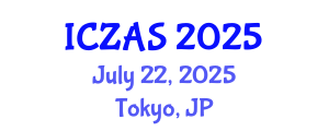 International Conference on Zoology and Animal Science (ICZAS) July 22, 2025 - Tokyo, Japan