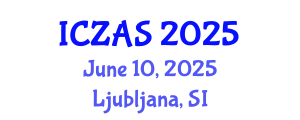 International Conference on Zoology and Animal Science (ICZAS) June 10, 2025 - Ljubljana, Slovenia