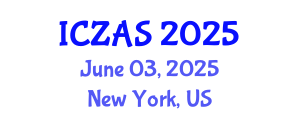 International Conference on Zoology and Animal Science (ICZAS) June 03, 2025 - New York, United States