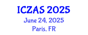 International Conference on Zoology and Animal Science (ICZAS) June 24, 2025 - Paris, France