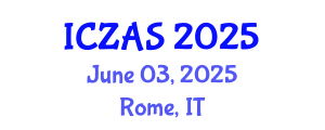 International Conference on Zoology and Animal Science (ICZAS) June 03, 2025 - Rome, Italy