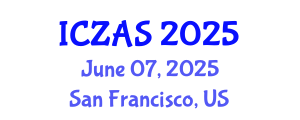 International Conference on Zoology and Animal Science (ICZAS) June 07, 2025 - San Francisco, United States