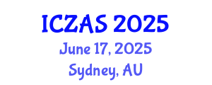 International Conference on Zoology and Animal Science (ICZAS) June 17, 2025 - Sydney, Australia