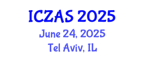 International Conference on Zoology and Animal Science (ICZAS) June 24, 2025 - Tel Aviv, Israel