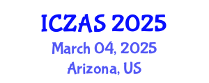 International Conference on Zoology and Animal Science (ICZAS) March 04, 2025 - Arizona, United States
