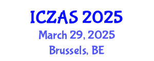 International Conference on Zoology and Animal Science (ICZAS) March 29, 2025 - Brussels, Belgium