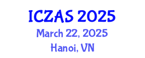 International Conference on Zoology and Animal Science (ICZAS) March 22, 2025 - Hanoi, Vietnam