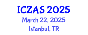 International Conference on Zoology and Animal Science (ICZAS) March 22, 2025 - Istanbul, Turkey