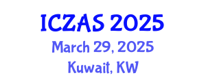 International Conference on Zoology and Animal Science (ICZAS) March 29, 2025 - Kuwait, Kuwait