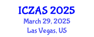 International Conference on Zoology and Animal Science (ICZAS) March 29, 2025 - Las Vegas, United States