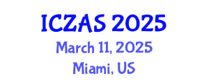 International Conference on Zoology and Animal Science (ICZAS) March 11, 2025 - Miami, United States