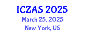 International Conference on Zoology and Animal Science (ICZAS) March 25, 2025 - New York, United States