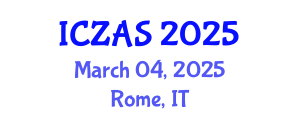 International Conference on Zoology and Animal Science (ICZAS) March 04, 2025 - Rome, Italy