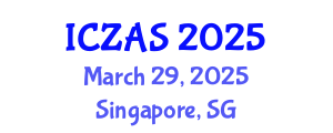 International Conference on Zoology and Animal Science (ICZAS) March 29, 2025 - Singapore, Singapore