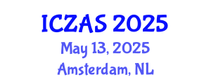 International Conference on Zoology and Animal Science (ICZAS) May 13, 2025 - Amsterdam, Netherlands