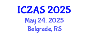 International Conference on Zoology and Animal Science (ICZAS) May 24, 2025 - Belgrade, Serbia