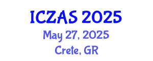 International Conference on Zoology and Animal Science (ICZAS) May 27, 2025 - Crete, Greece